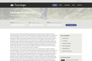 Tourage - PSD Website Template