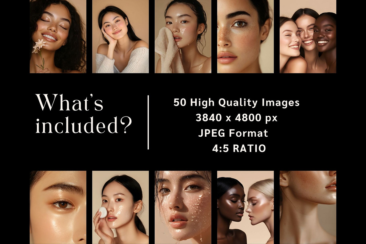 Diverse Female Skincare Stock Photos, a Person Photo by HAYAG Creatives (Photo 4 of 7)
