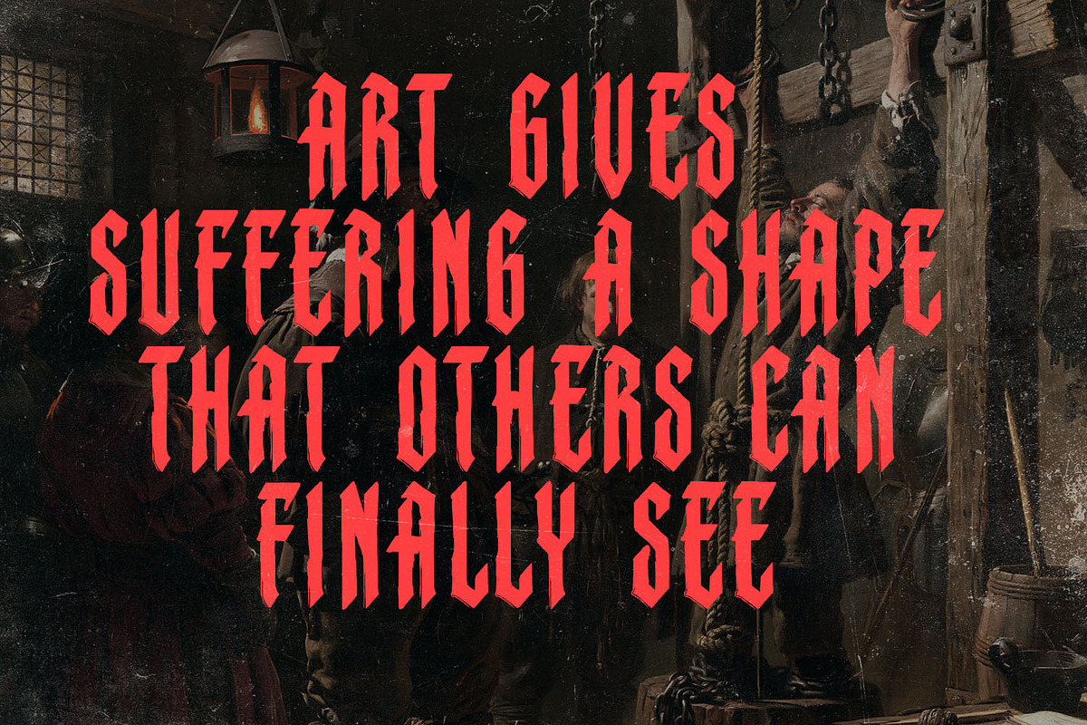 Monastic Font, a Blackletter Font by Handmadefont (Photo 7 of 11)