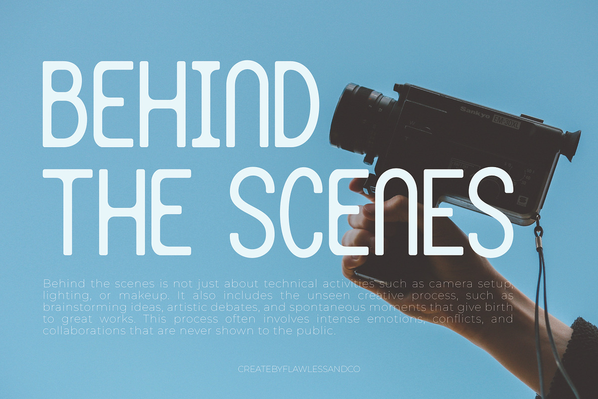 Revionis - Sans Serif, a Sans Serif Font by Flawless And Co (Photo 2 of 10)