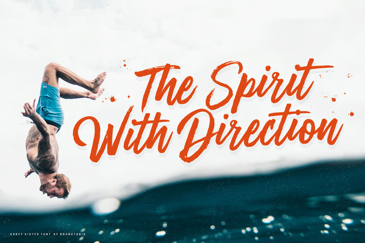 Korey Sister Brush Font preview 5