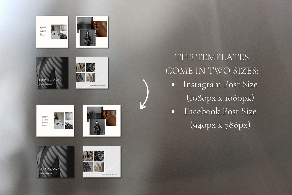 Soft Beige Instagram Post Templates, a Social Media Template by IRISEA DESIGNS (Photo 6 of 7)