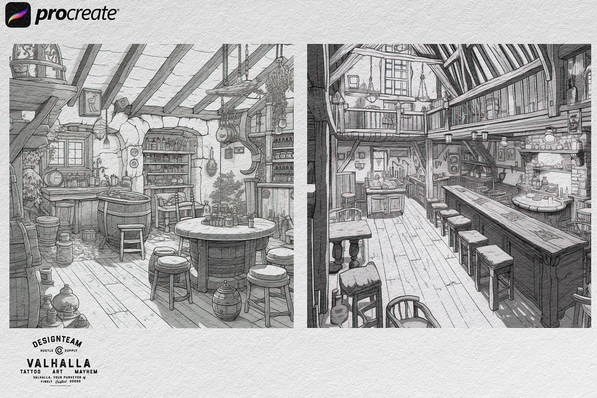 Procreate, Enchanted Realms, a Brush Add-On by Studio.Valhalla (Photo 6 of 8)