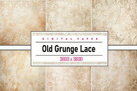 Old Grunge Lace, a Pattern Graphic by Printable Treasure