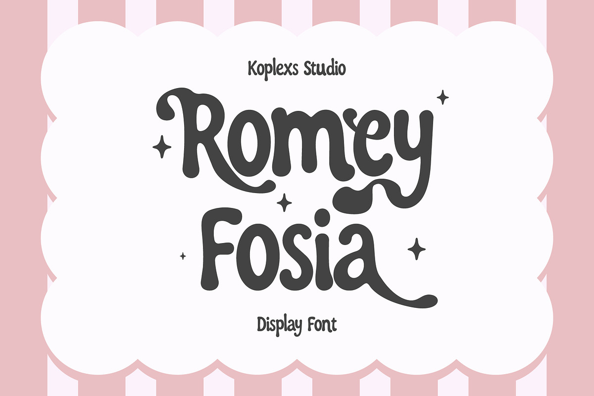 Romey Fosia Font, a Handwritten Font by Koplexs Studio (Photo 1 of 10)