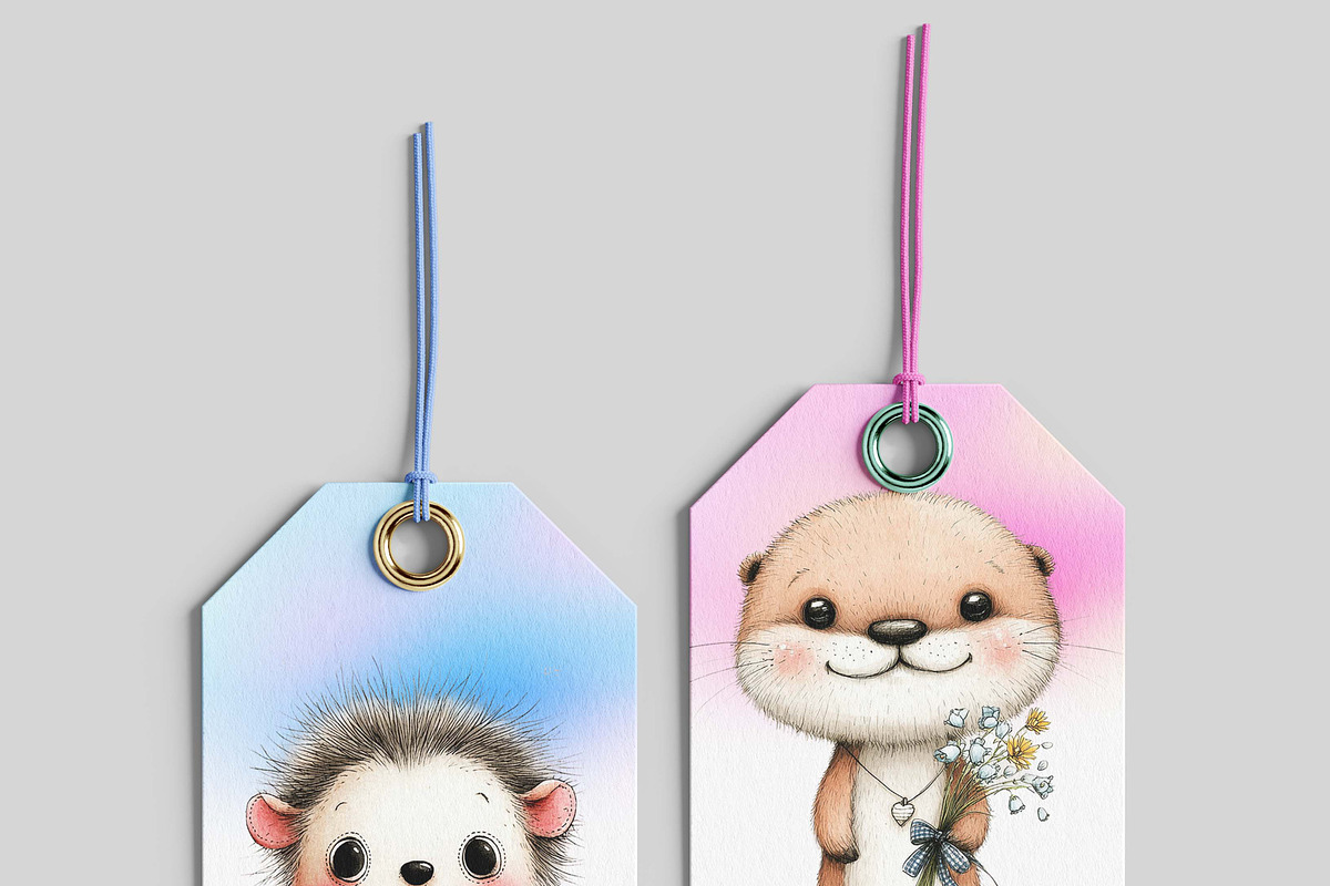 Whimsical Doodle Valentine Animals, an Illustration by one-touch (Photo 5 of 19)