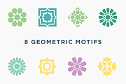 8 Middle Eastern Geometric Motifs, an Illustration by The Flyer Press (Thumbnail 1 of 3)