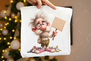 Whimsical Valentine Grandpa Clipart, an Illustration by OK Design (Thumbnail 4 of 6)