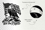 Independence Day Eagle Graphics, an Animal Illustration by DENIDigitalArtSudio (Thumbnail 7 of 7)