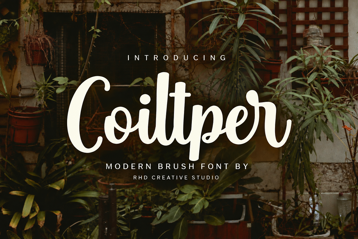Coiltper - Modern Brush Font, a Handwritten Font by RHD Creative Studio (Photo 1 of 6)