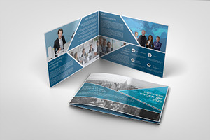 A4 Landscape Business Brochure, a Brochure Template by retrographix