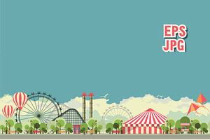 amusement park circus airship