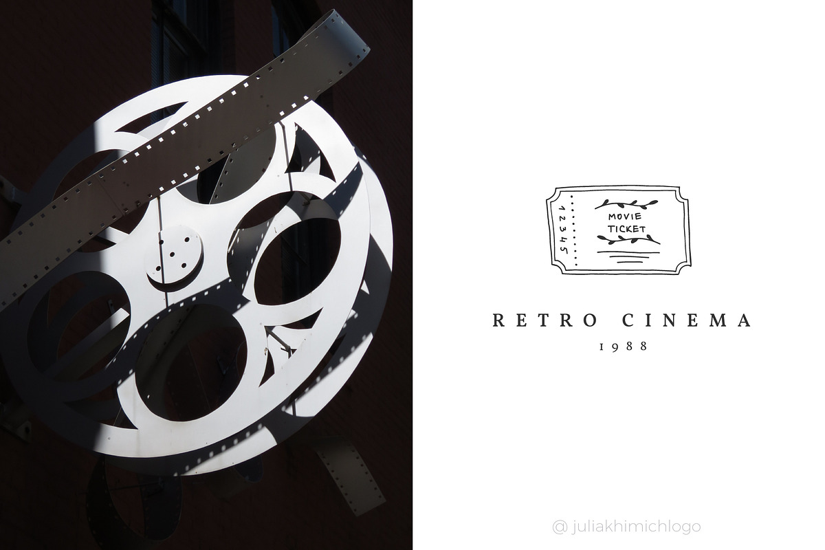 Logo Pack Volume 17. Cinema, a Branding & Logo Template by Mint Air Studio (Photo 15 of 21)