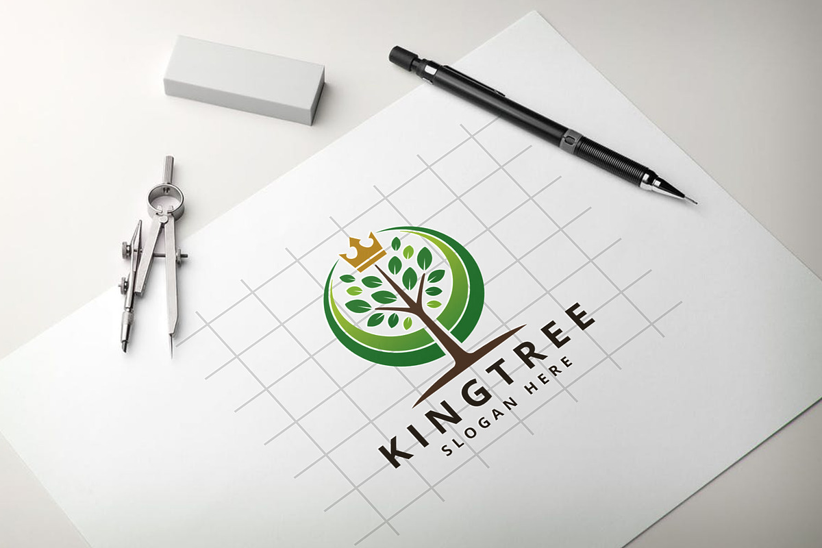 King Tree Logo, a Branding & Logo Template by Design_Planet (Photo 3 of 3)