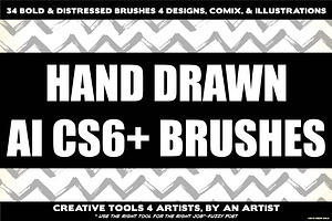 34 Bold & Distressed Brushes