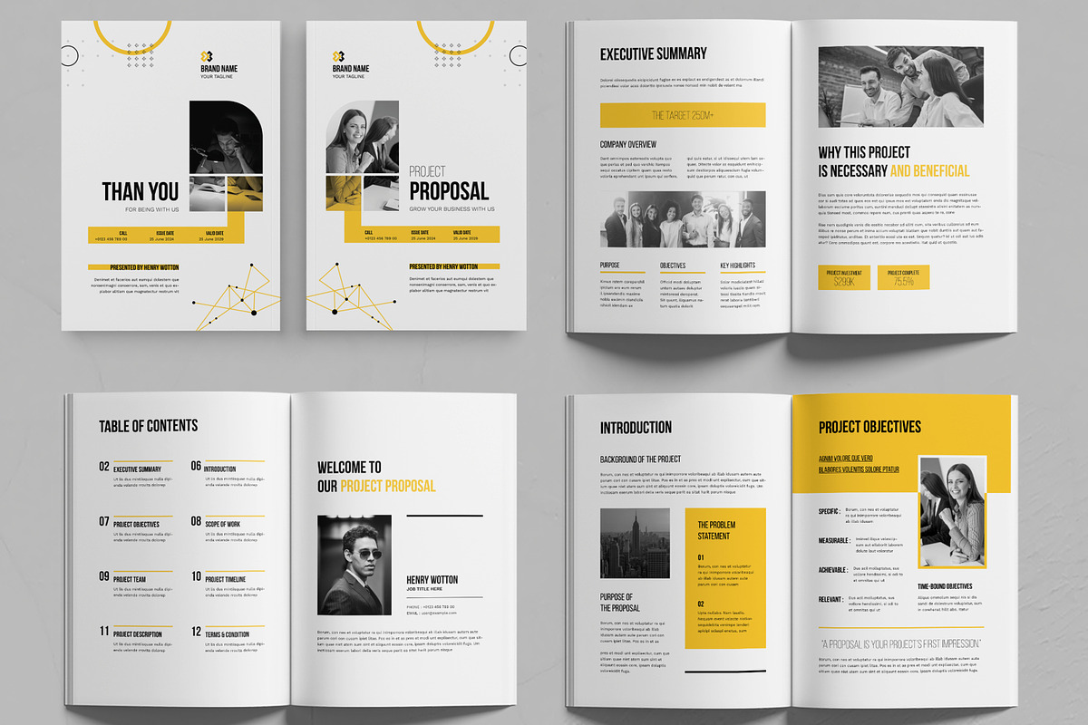 Project Proposal Template, a Brochure Template by MightyDesign (Photo 3 of 6)