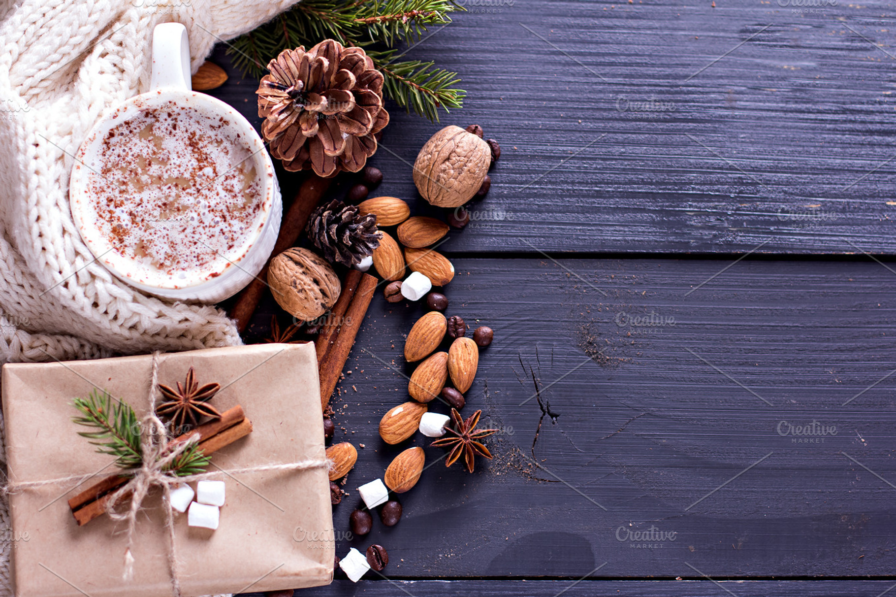 Cocoa, coffee marshmelou, a Food & Drink Photo by Julia Shop