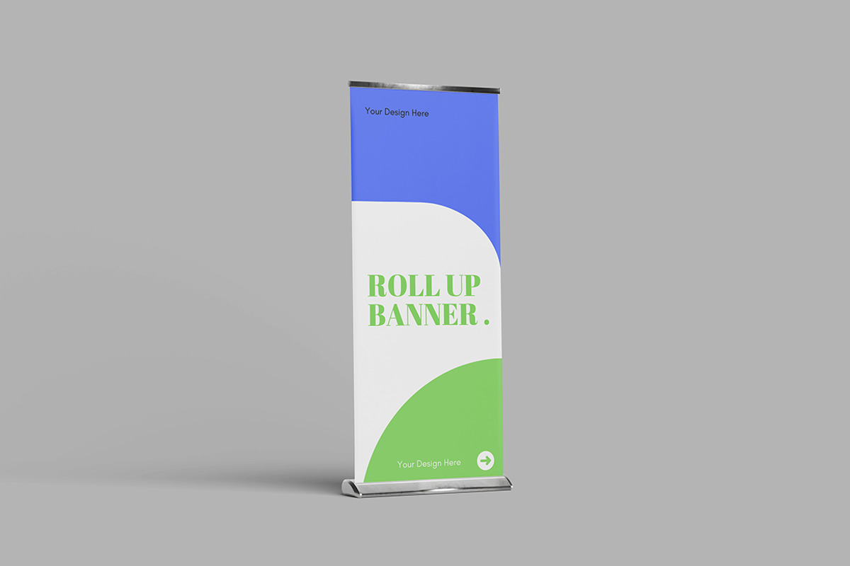 Roll Up Banner Mockup, an Advertising Mockup by Pikachudesign (Photo 3 of 5)