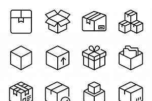 42 Vector Ecommerce Outline Icon, an Outline Icon by adenpinkstore