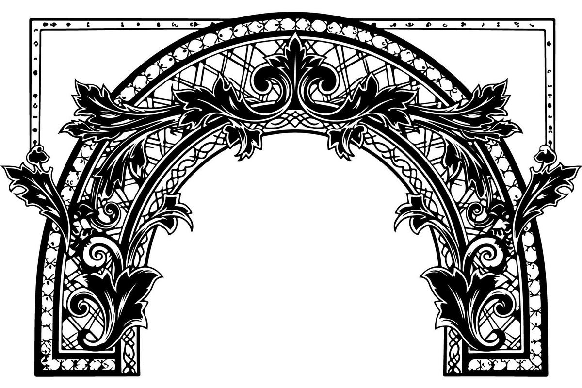 Decorative Arch Window Vector Set, a Decorative Illustration by Designer_Momina (Photo 4 of 21)