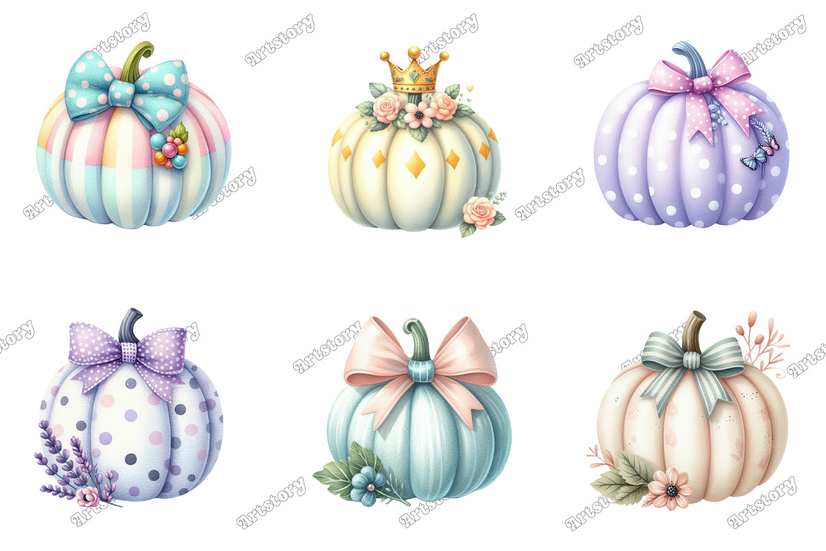 Pastel Preppy Pumpkin PNG, an Illustration by designcity5 (Photo 3 of 5)