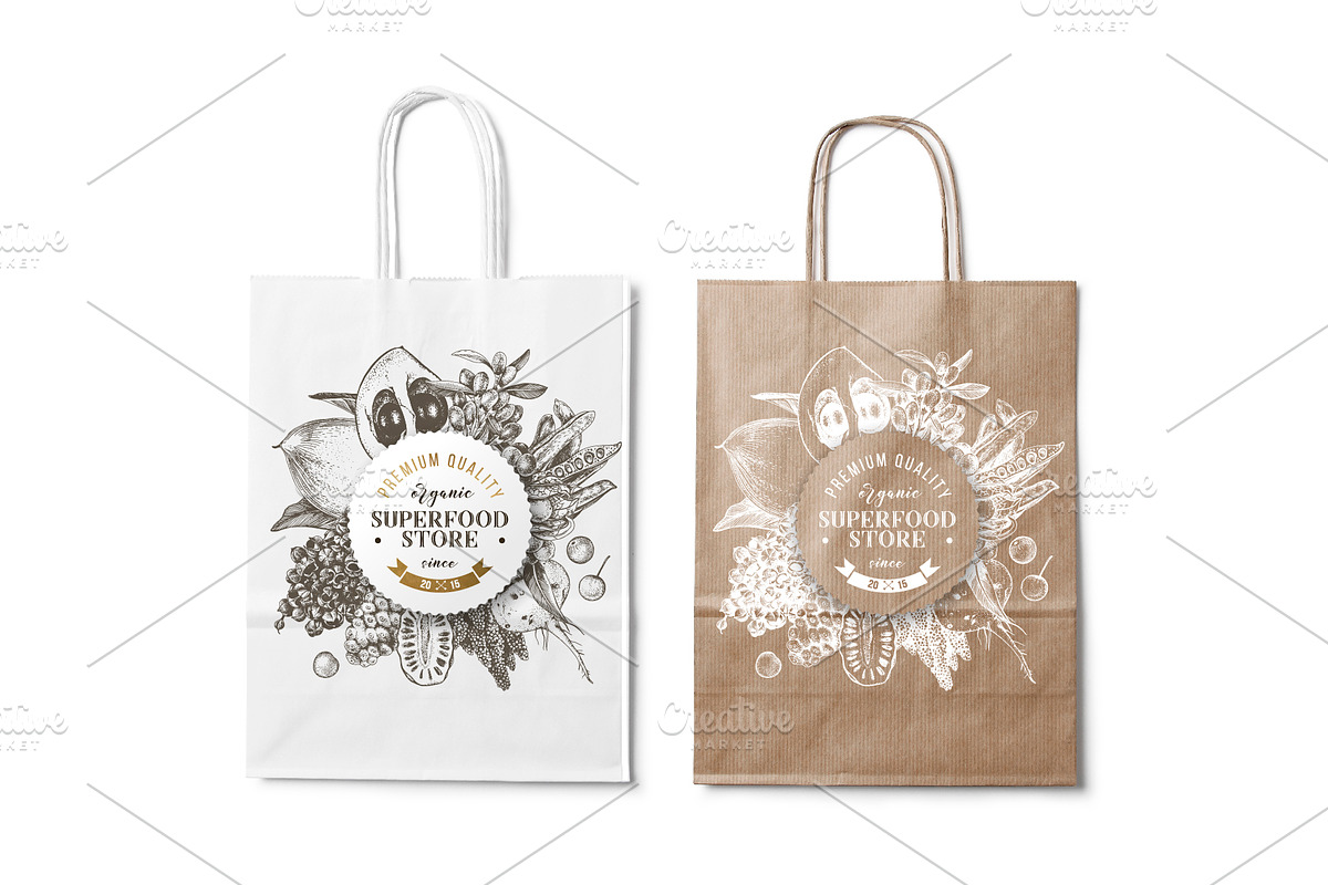 Hand drawn superfood set, a Food Illustration by handsketched (Photo 8 of 10)