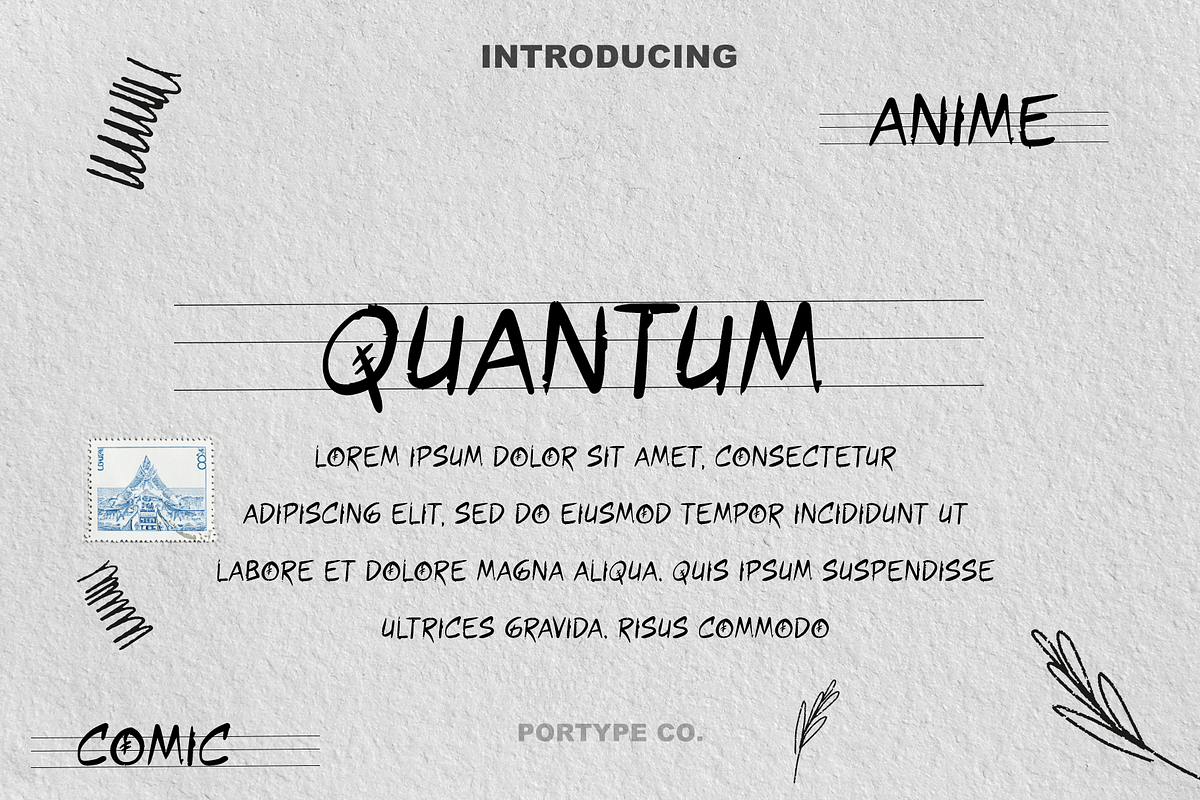 Quantum Font- Comic, a Handwritten Font by portype (Photo 1 of 5)