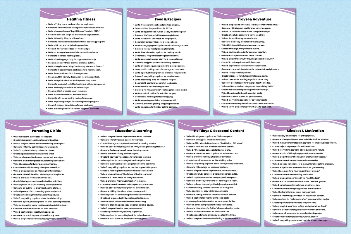 500 Small Business&Marketing Prompts, a Stationery Template by Shumaya (Photo 4 of 5)