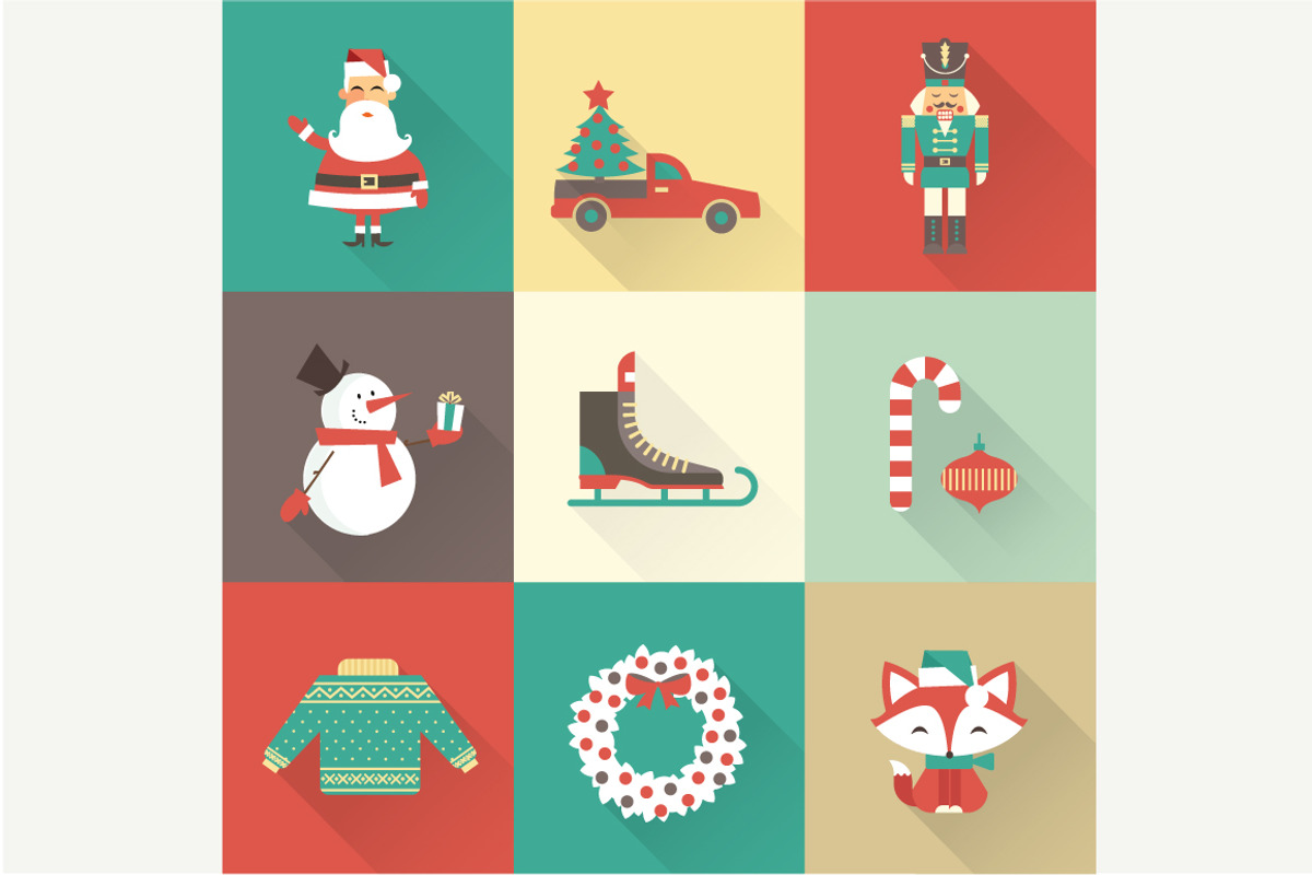 Vector Xmas icons