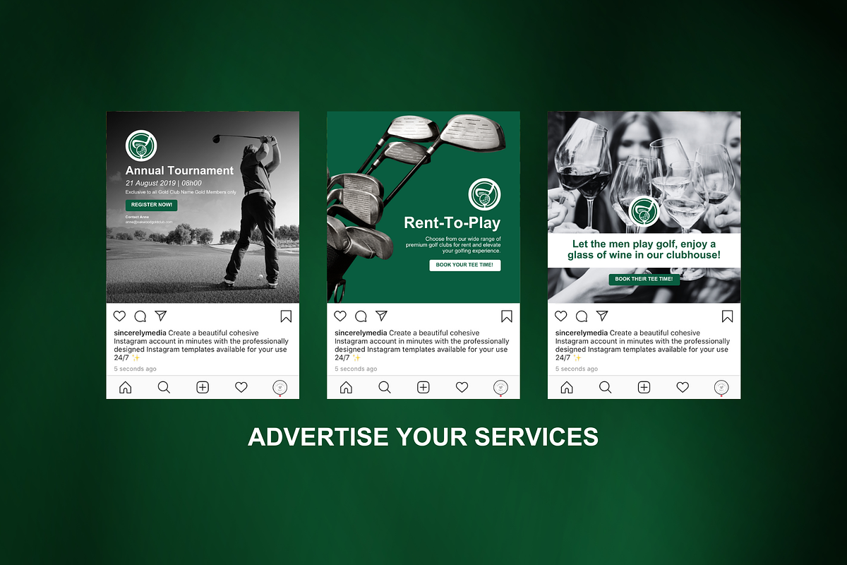 15 Golf Social Media, a Social Media Template by Sincerely Media (Photo 4 of 7)