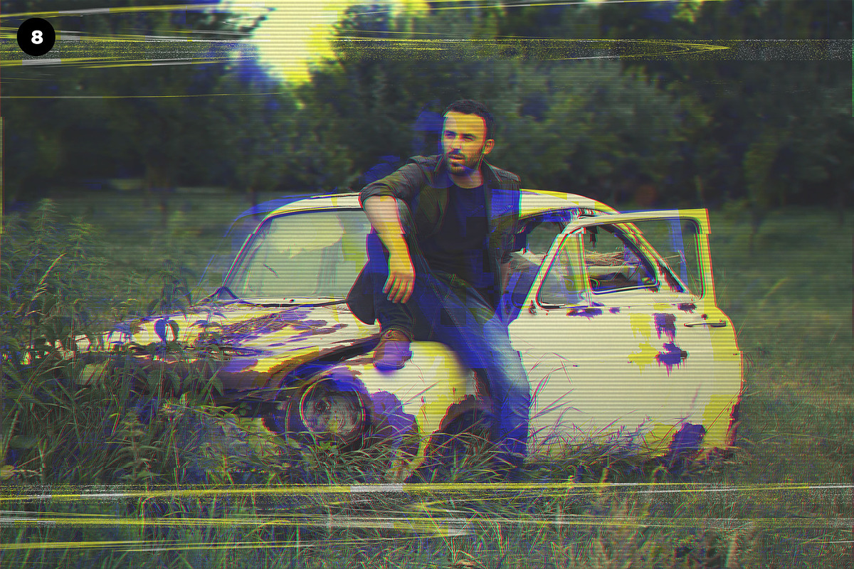 VHS Glitch Effects, an Action Add-On by Designdell (Photo 9 of 11)