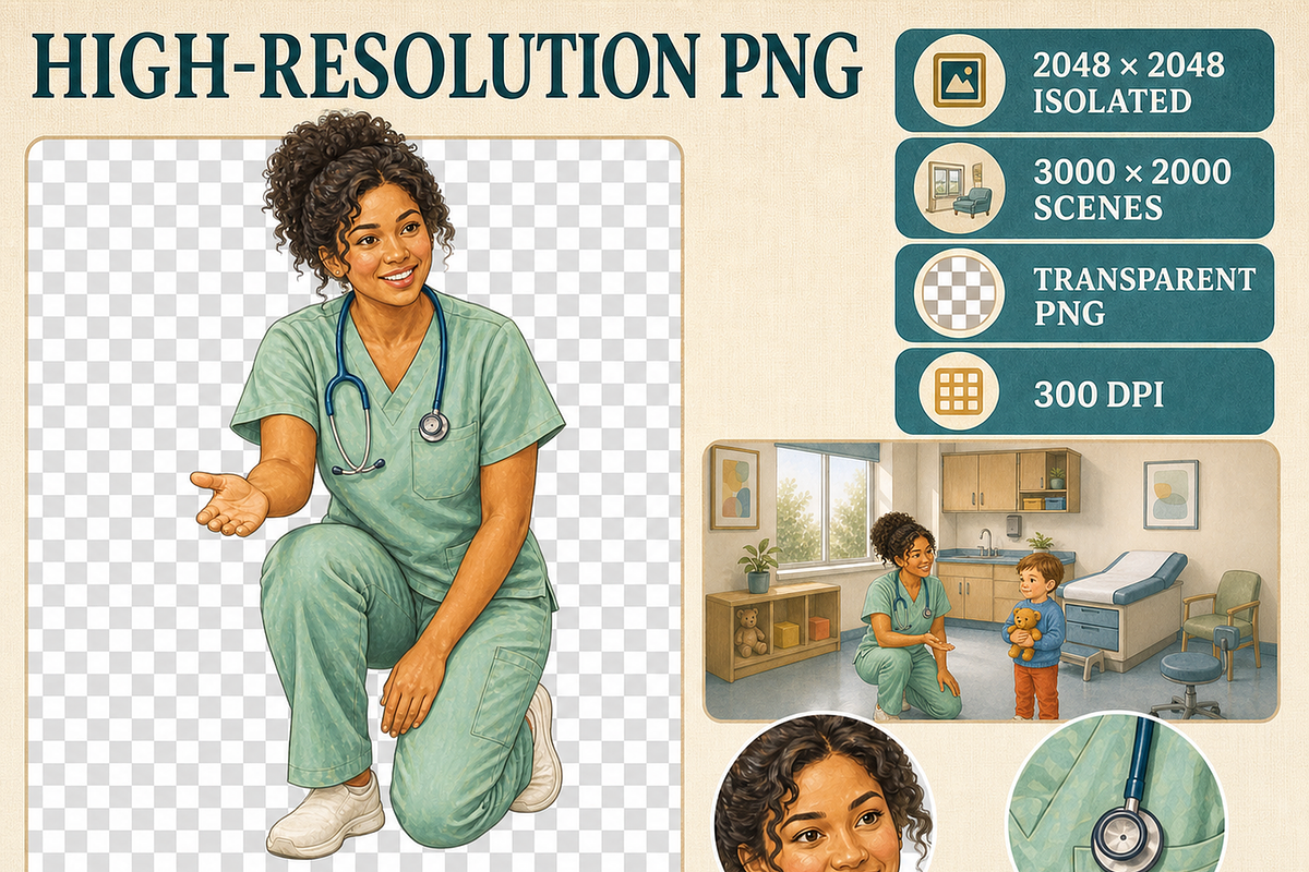 Pediatric Maternity Care Clipart, an Object Graphic by KamimiArt (Photo 6 of 6)