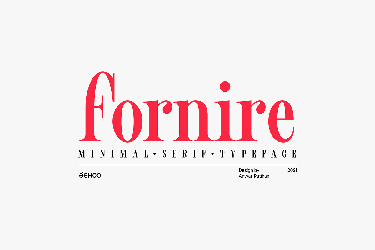 Fornire - Elegant Serif Family, a Font by Jehoo Creative (Photo 1 of 10)