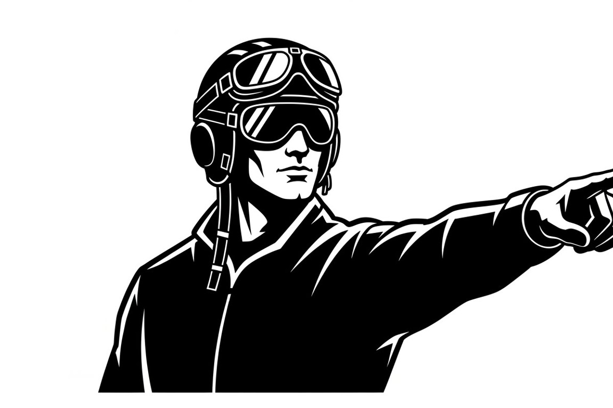 collection of pilot silhouettes, an Illustration by Amazin_art (Photo 14 of 29)