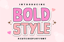 Bold Style - Cute Display Font
