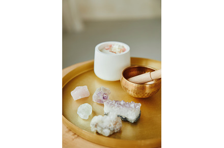 Singing bowl with mallet and healing, a Health & Medical Photo by Aliona Serzhanova