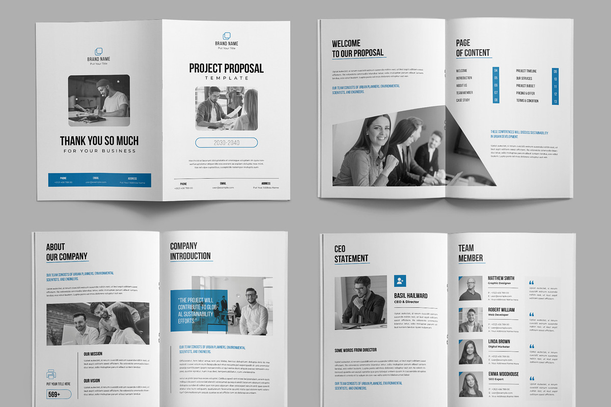 Project Proposal Template, a Brochure Template by ContestDesign (Photo 2 of 3)