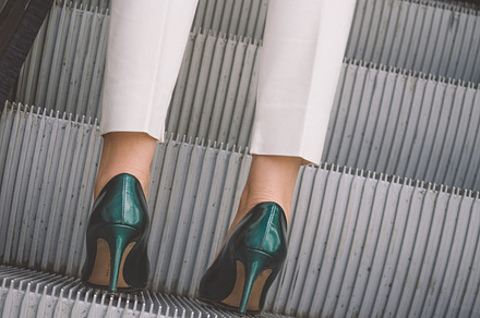 Business woman in high heels