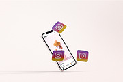iPhone 13 Mockup Icon Medial Sosial, an iPhone Mockup by 2M GRAPHICS DESIGN (Thumbnail 6 of 9)