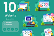 Website Illustration Pack, an Illustration by baii09 (Thumbnail 1 of 4)