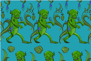 Swamp monster pattern