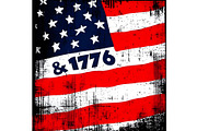 Distressed USA Flag 1776 Celebratio, an Object Illustration by Sharon Schwalbe (Thumbnail 4 of 4)