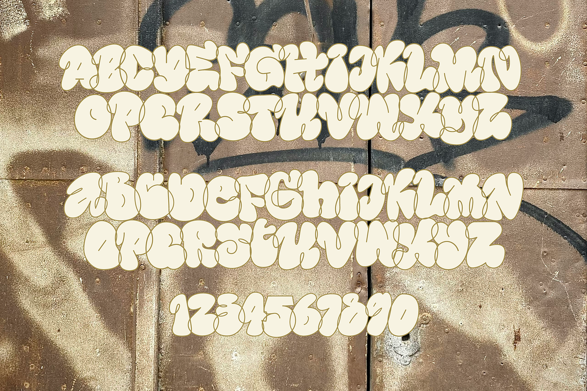 Rune - Authentic Grafity Look, a Font by Fortunes Co (Photo 4 of 8)