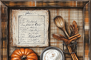 Autumn Spice Recipe Card, a Background Graphic by Printable Treasure (Thumbnail 5 of 8)
