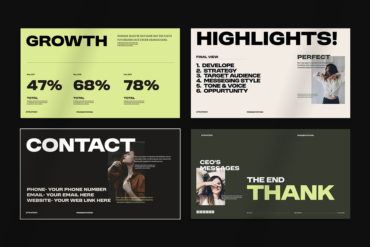 Brand Strategy Presentation Template, a Presentation Template by Oriofix (Photo 9 of 9)