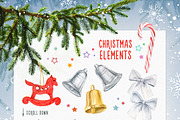 Christmas Illustrations Pack, a Decorative Illustration by LeiaSW (Thumbnail 3 of 7)