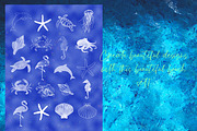 Procreate Stamps Brush Beach Ocean, a Shape Add-On by Ducatum (Thumbnail 3 of 3)