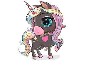 Cute Cartoon Unicorn