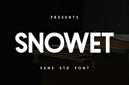 Snowet - Std Sans Font
