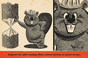 DupliTone Halftone Brushes Photoshop, a Brush Add-On by RetroSupply Co. (Thumbnail 14 of 16)